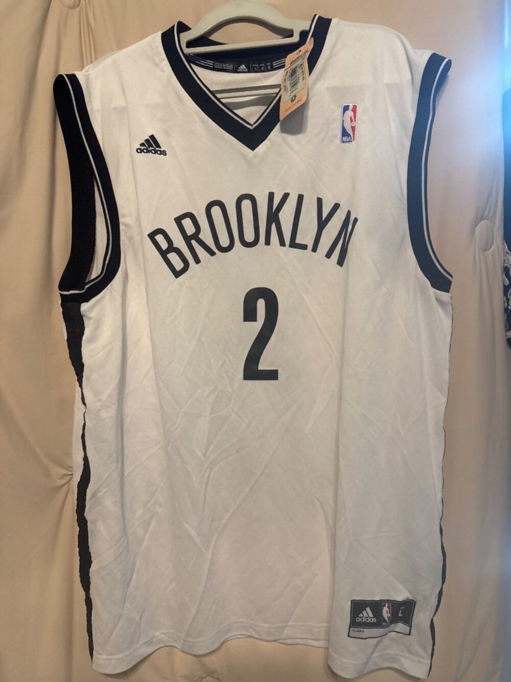 NWT Adidas Brooklyn Nets NBA Jersey Large Men's #2 Jack